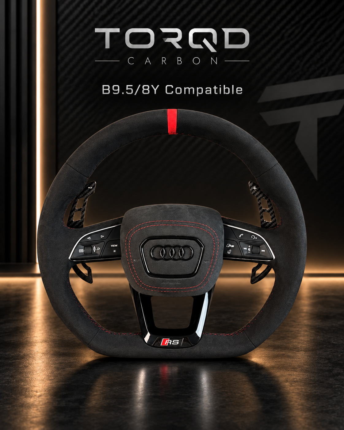 Audi B9.5/8Y Compatible Customizable Steering Wheel