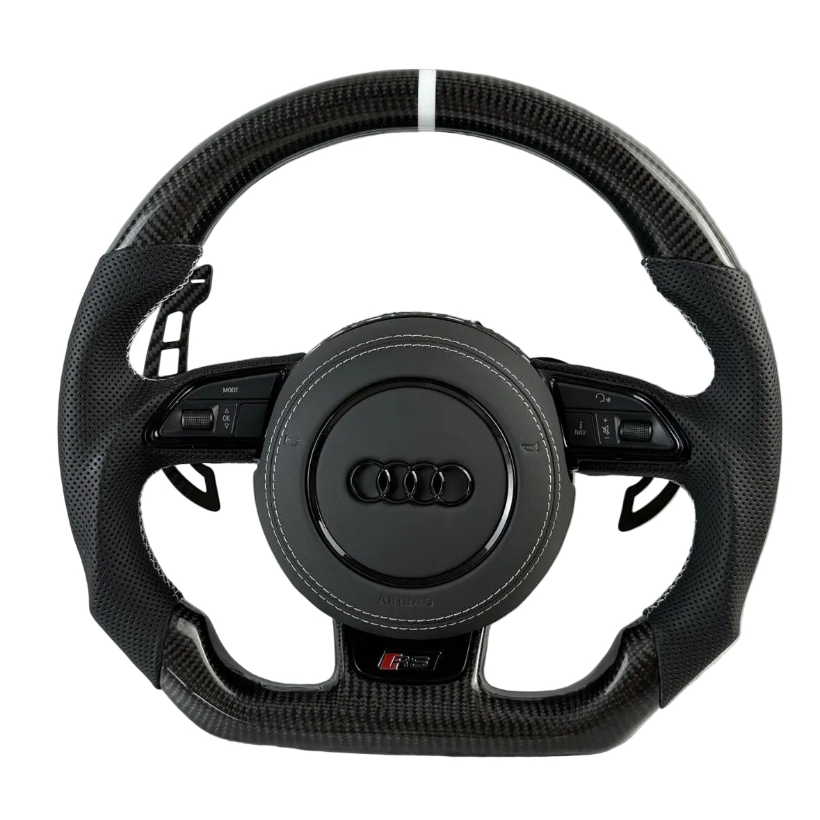 AUDI B8.5 COMPATIBLE FLAT BOTTOM STEERING WHEEL