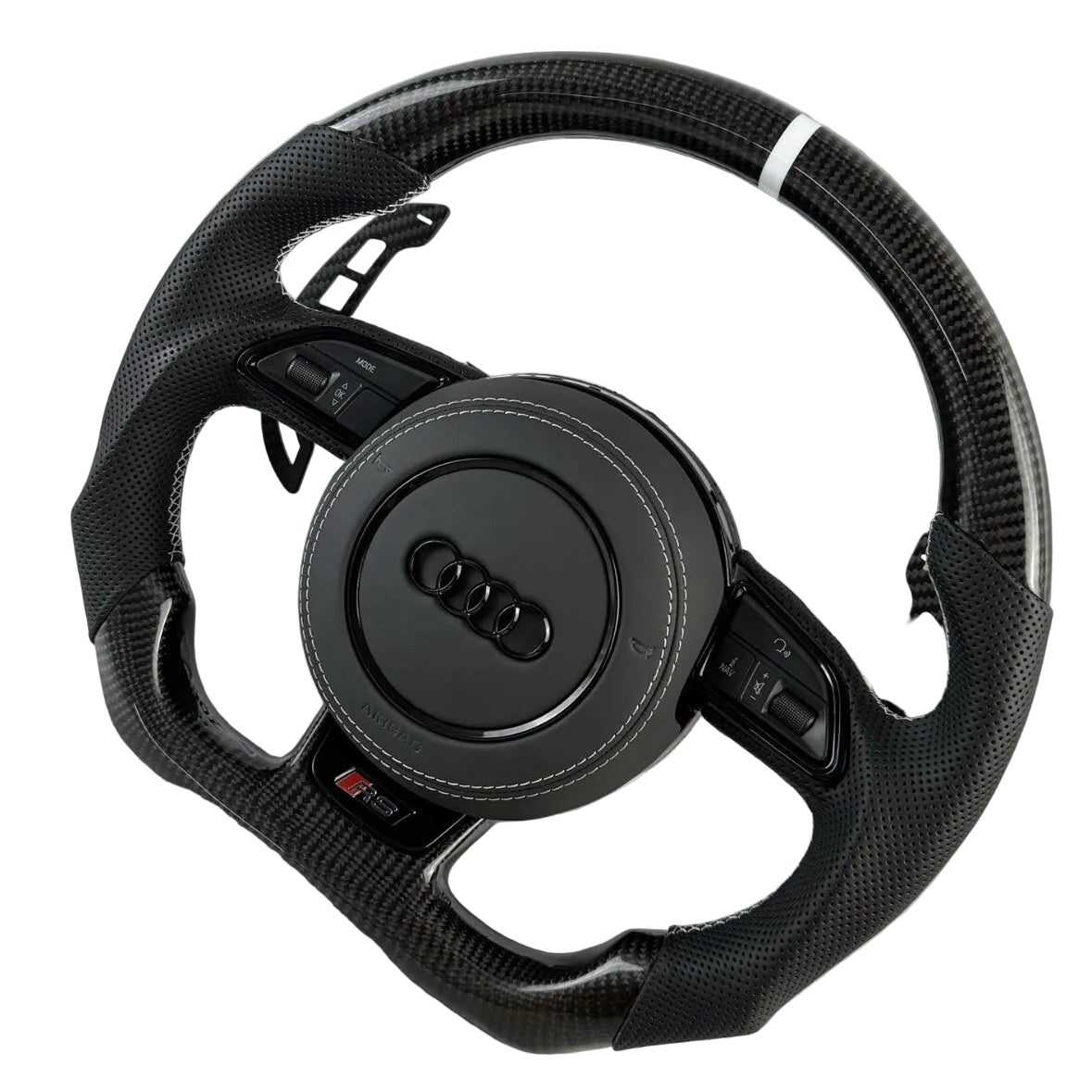 AUDI B8.5 COMPATIBLE FLAT BOTTOM STEERING WHEEL