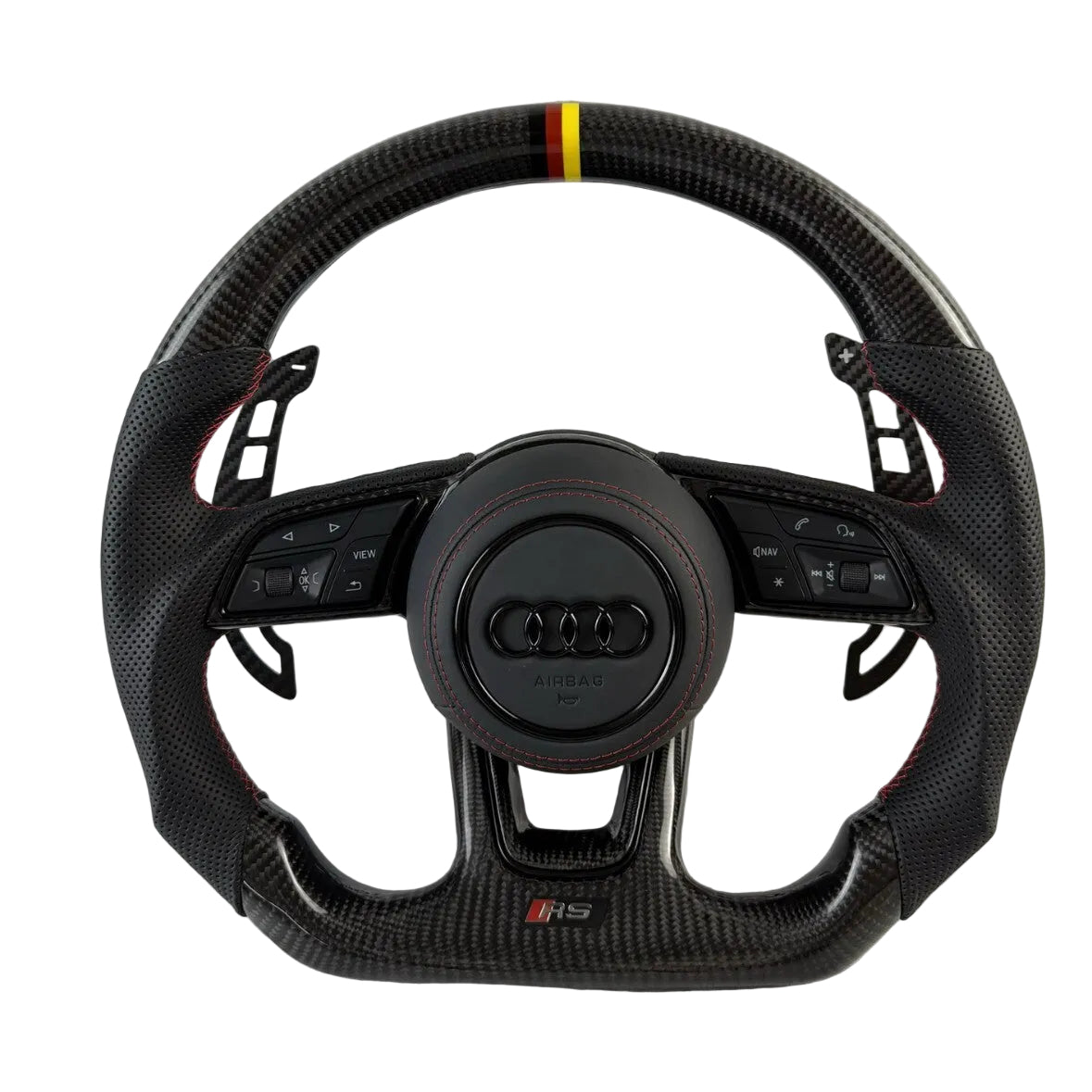 AUDI B9/8V COMPATIBLE FLAT BOTTOM STEERING WHEEL - THE AUTOBAHN SPECIAL