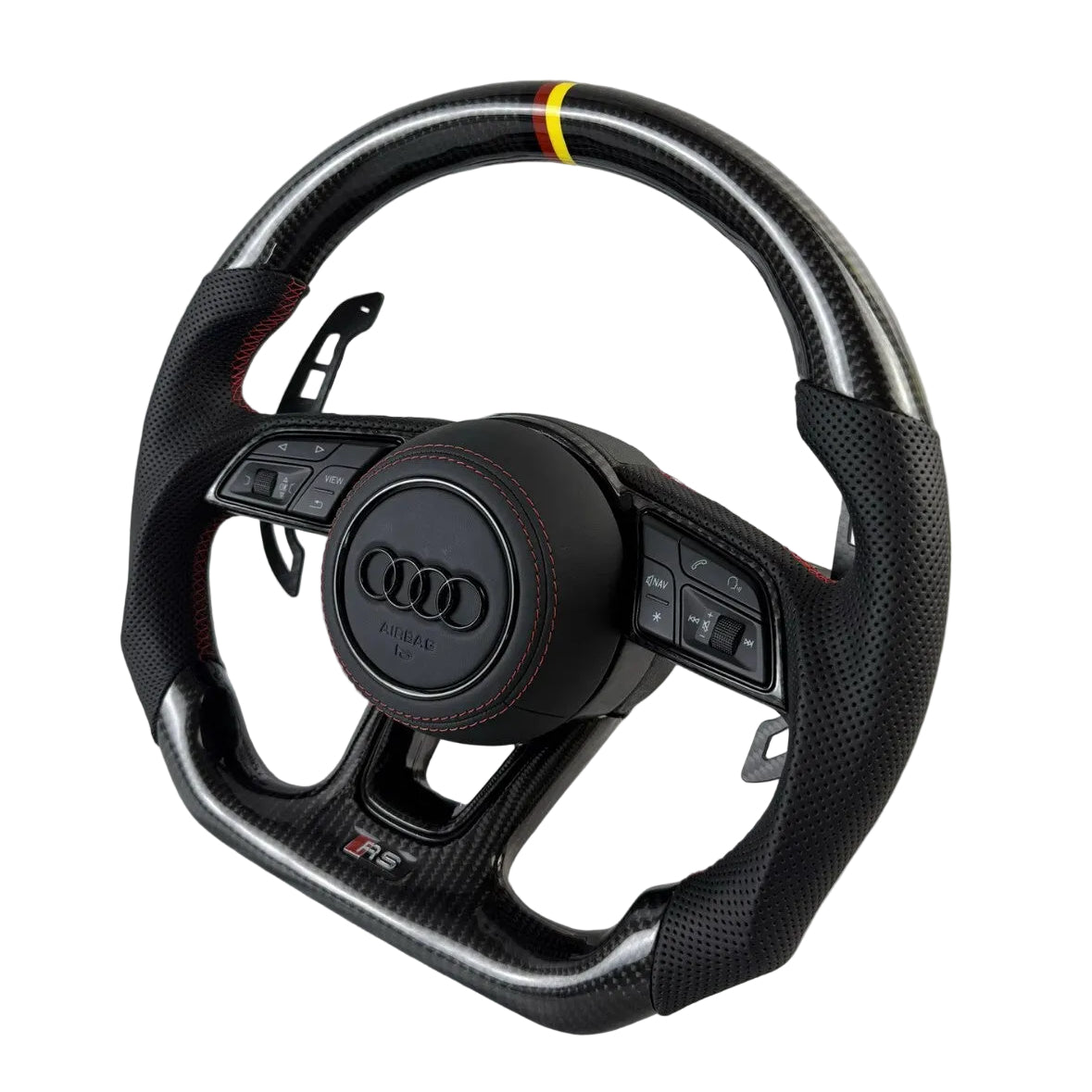 AUDI B9/8V COMPATIBLE FLAT BOTTOM STEERING WHEEL - THE AUTOBAHN SPECIAL