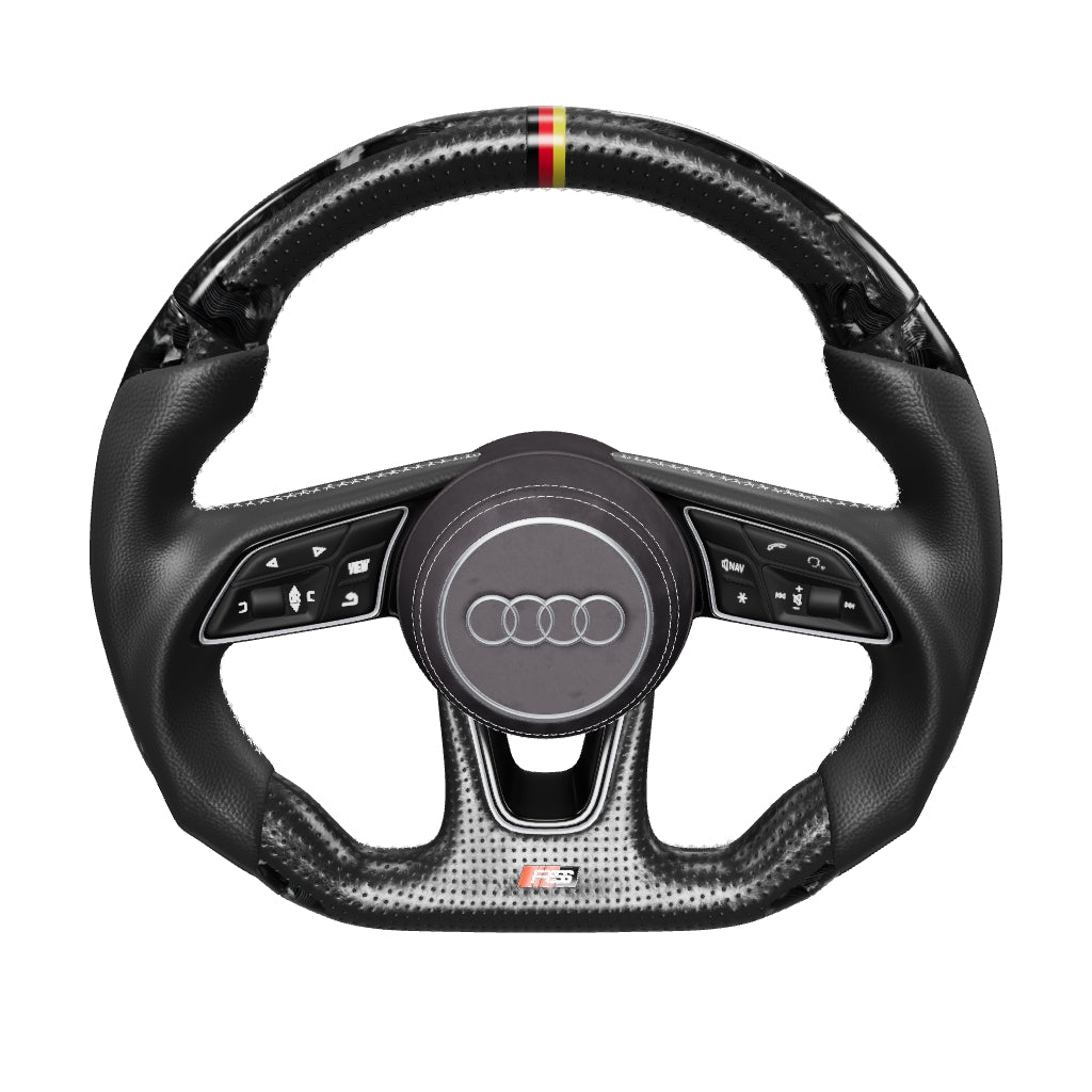 B9/8V Audi Compatible flat bottom steering wheel (3D Configuration)